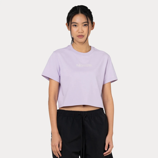 W CROP TEE SAVOR THE MMT NE PEARL LILAC