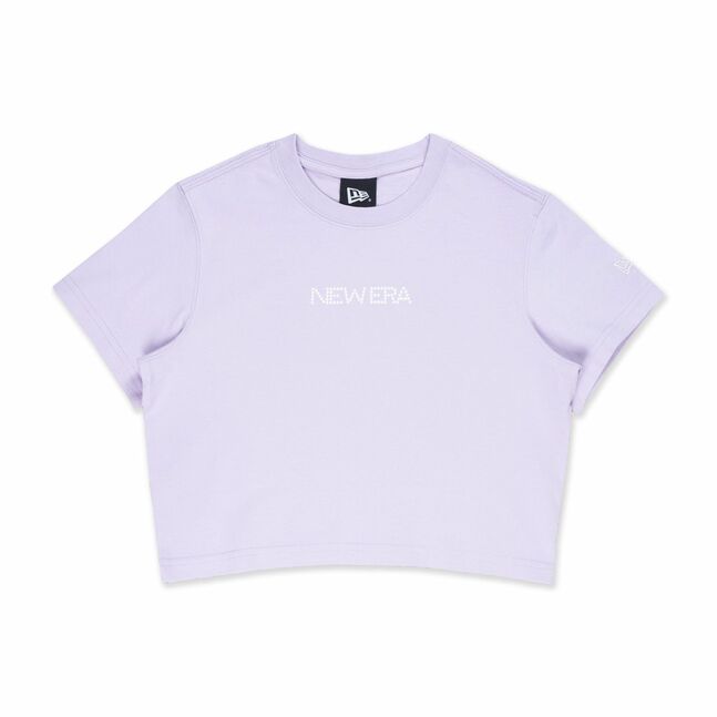 W CROP TEE SAVOR THE MMT NE PEARL LILAC