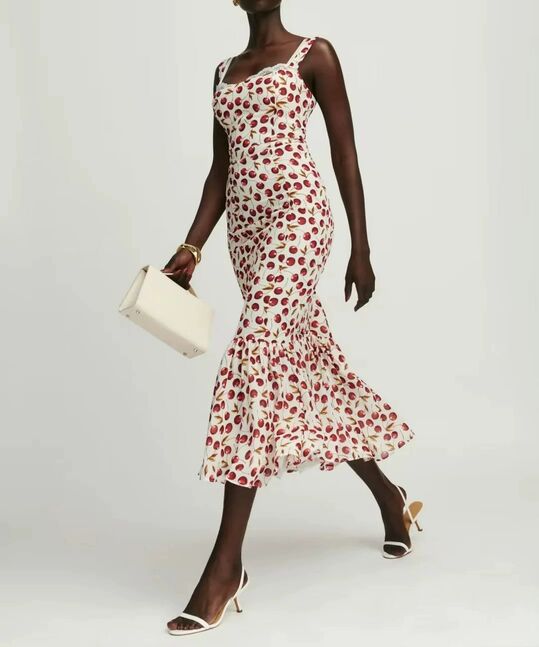Zara cherry printed dress