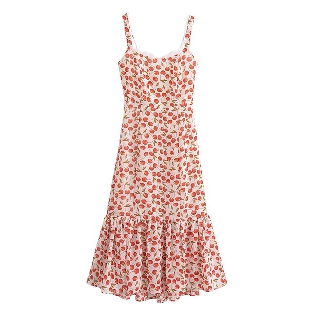 Zara cherry printed dress