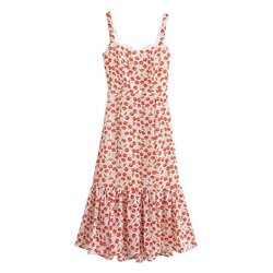 Zara cherry printed dress
