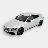 MERCEDES BENZ C63S COUPE 1:18 (Silver)