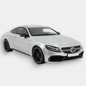 MERCEDES BENZ C63S COUPE 1:18 (Silver)