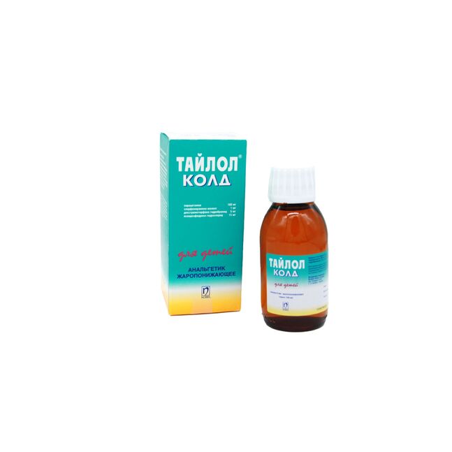 Тайлол Колд сироп 160мг+1мг 100мл