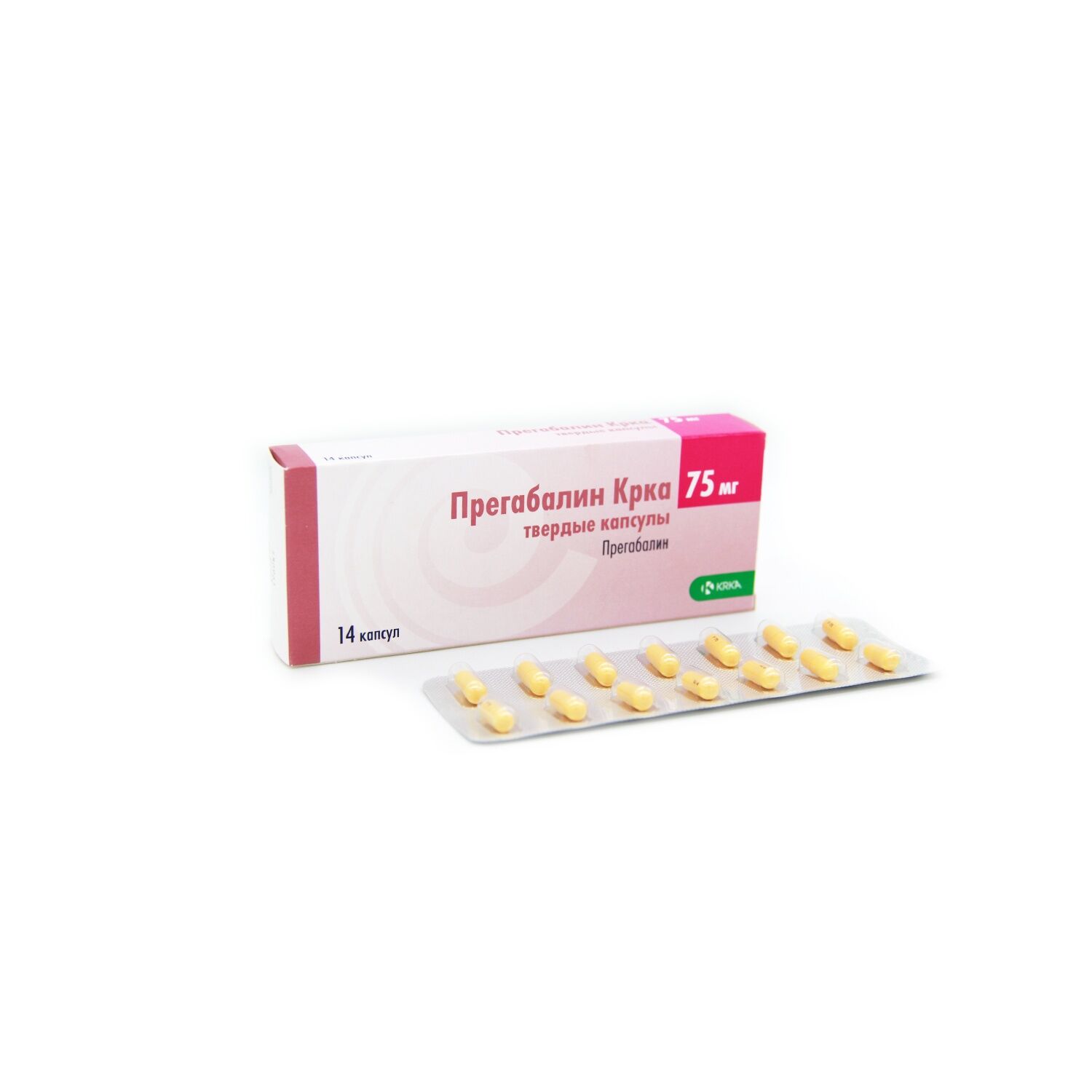 Прегабалин капс 75мг N14