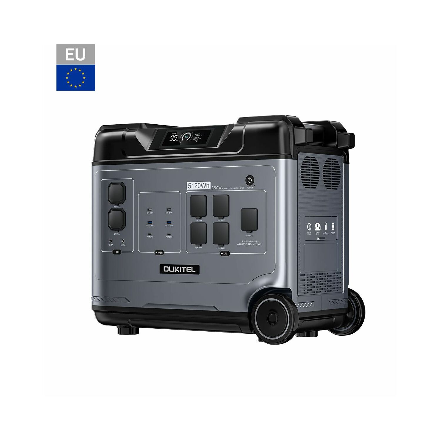 OUKITEL P5000 Pro Portable Power Station 5120Wh/3600W
