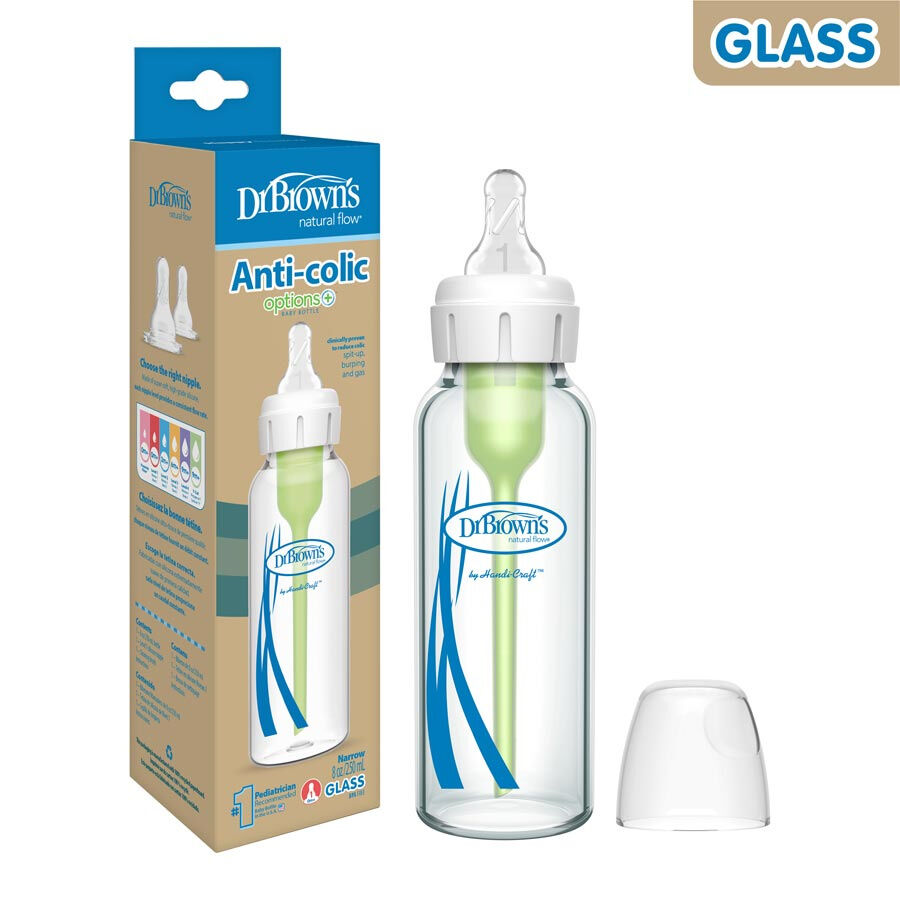 DrB Narrow Glass Baby bottle   Нарий шилэн угж 250 мл 