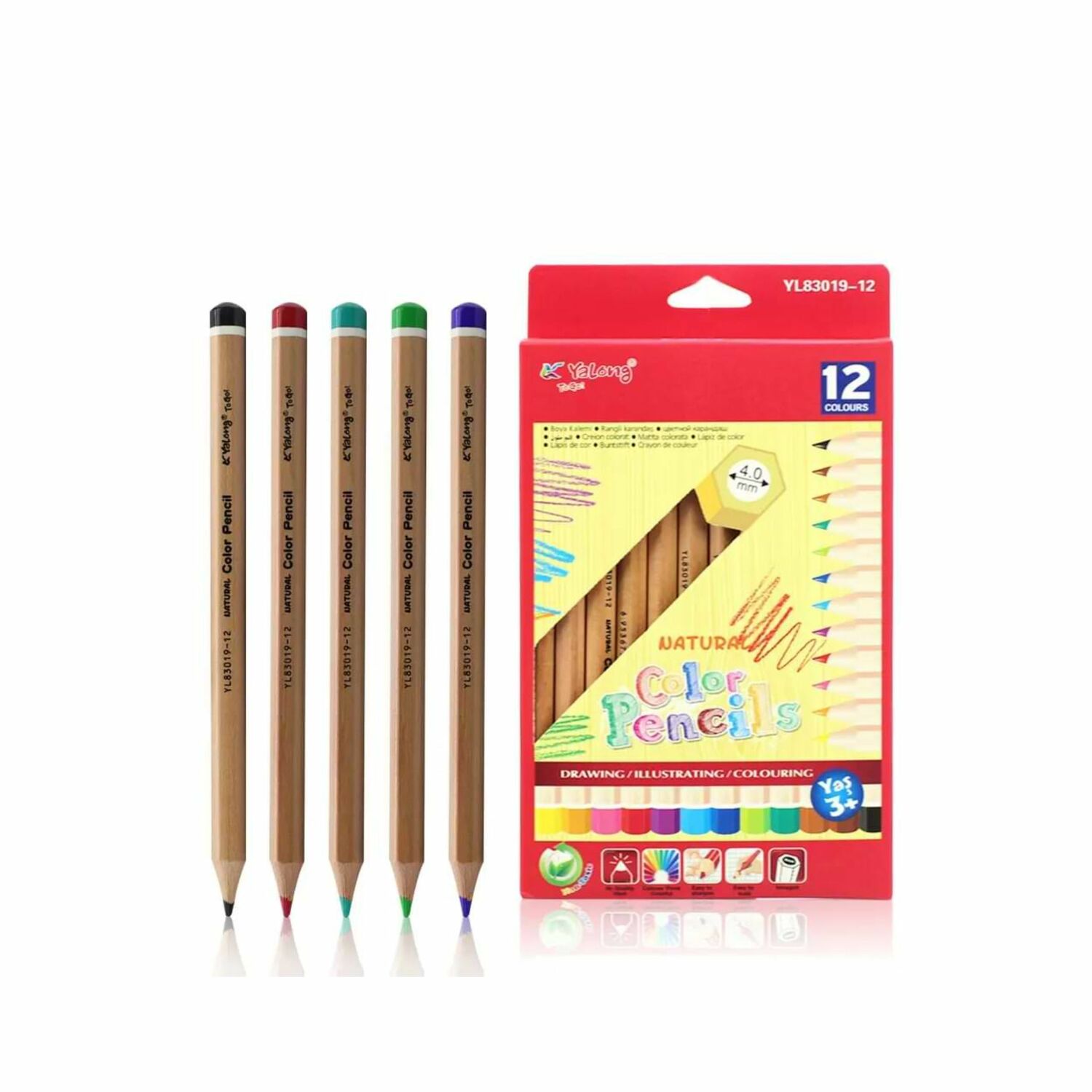 Будгийн харандаа 12ө бүдүүн 