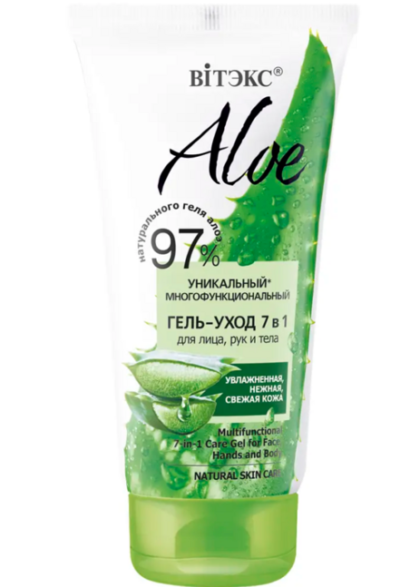 ALOE gel parvarishi yuz, qo'l va tana uchun ko'p funktsiyali 7b1 150 ml, Vitex