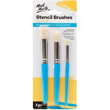 MM Stencil Brush Set 3pc 12/8/4