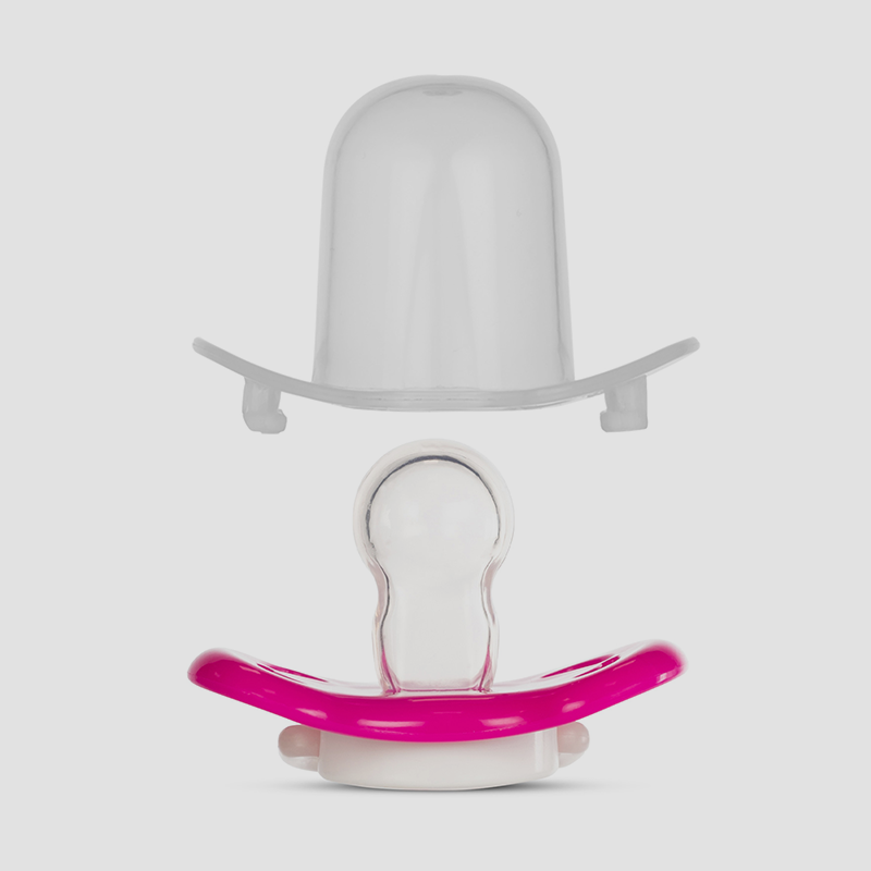 Baboo хавтгай силикон соска харанхуйд гэрэлтдэг ягаан 6+сар