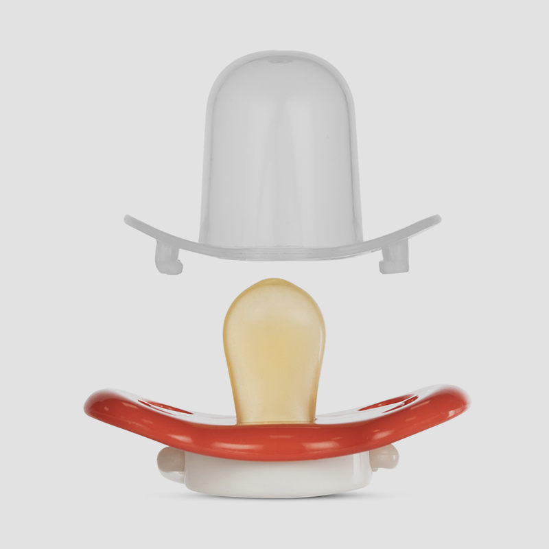 Baboo хавтгай латекс соска харанхуйд гэрэлтдэг улаан 0+сар