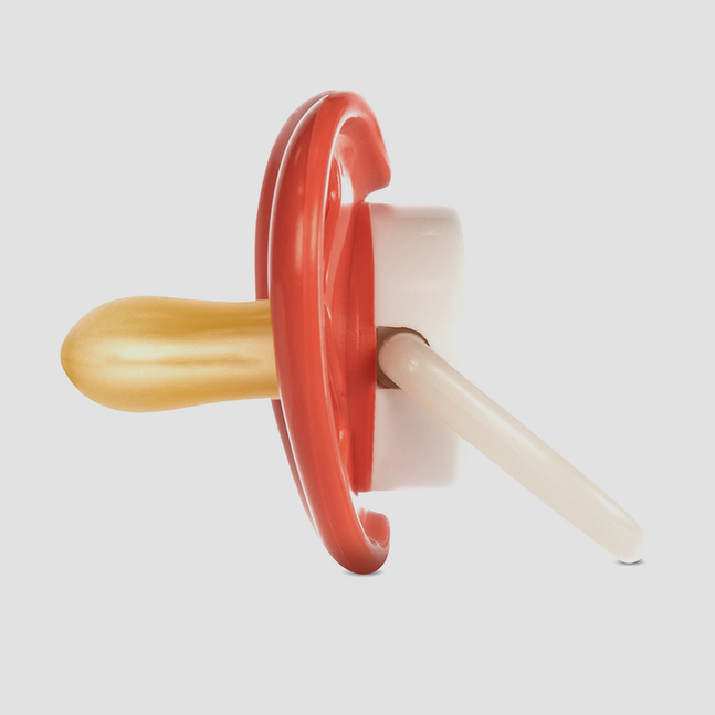 Baboo хавтгай латекс соска харанхуйд гэрэлтдэг улаан 0+сар