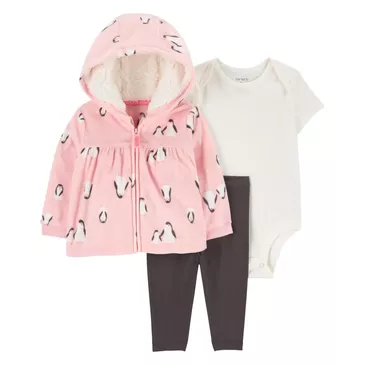 Кардиган сэт ягаан оцон шувуу 3ш