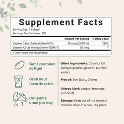 Microingredients 2000iu d3 + k2