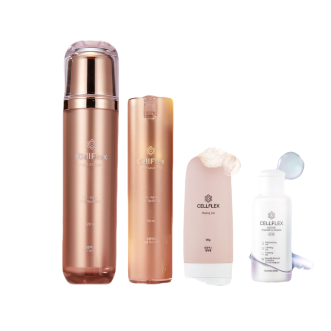 Gold Essence, Ampoule, cleansing powder, peeling gel