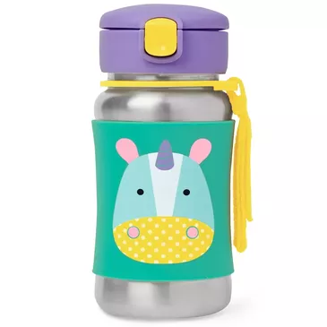 ZOO SS Straw Bottle Unicorn