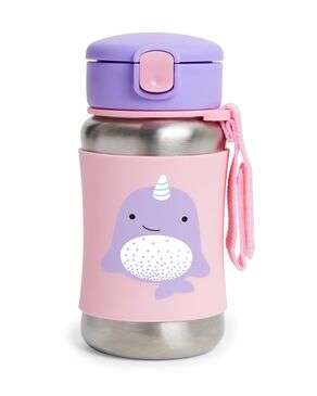 Zoo SS Straw Bottle Narwhal