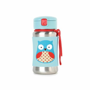 ZOO SS Straw Bottle Owl