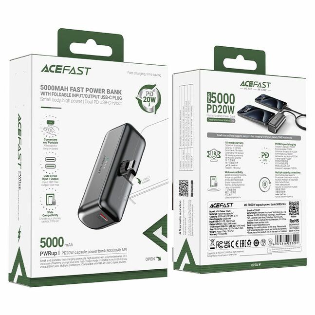 Acefsat Power Bank M9 PD20W 5000mAh