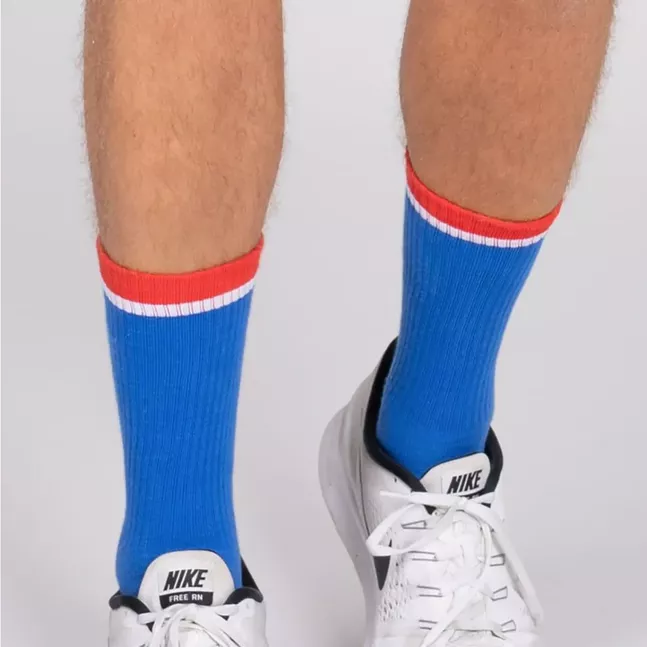 Носки Bold Bro III Crew Printed Move Socks 3 Pack - blue/white/red (в упаковке 3 пары)