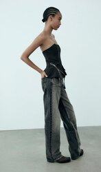 Zara top with zip