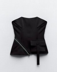 Zara top with zip