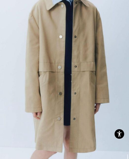 Zara unisex trench coat sie: 11-12 нас
