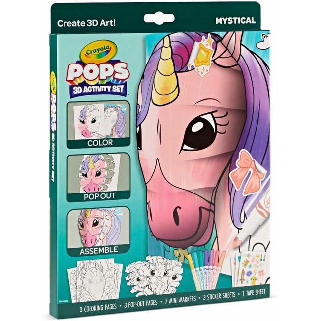 CRAYOLA POPs 3D Kids Art Set-Mystical