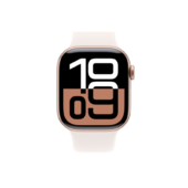 Apple Watch Series 10 GPS 42mm Rose Gold Aluminium Case with Light Blush Sport Band 