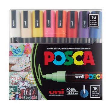 Posca -5M pack of  16 colors 