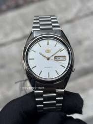 Seiko 5 gold tone automatic watch 