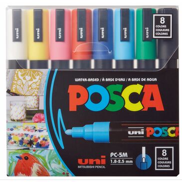 Posca -5M pack of  8 colors 