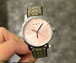 Coach women watch pink tone