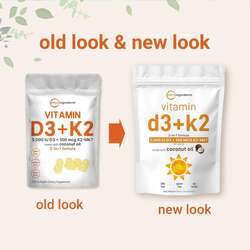 Microingredients 5000iu d3+k2 100mcg coconut oil 