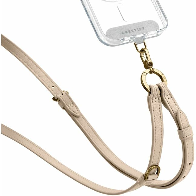 Pebbled Strap - jet Black + Black Metal w/ Matte Black Carabiner & Hook