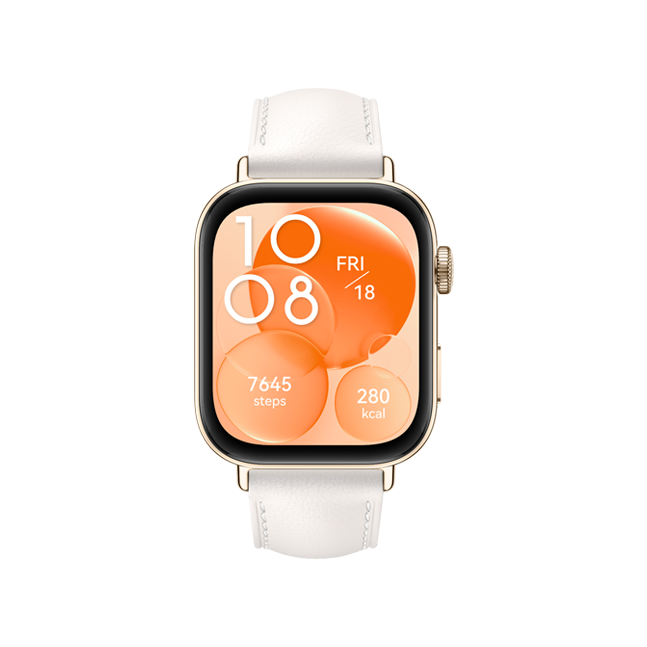 HUAWEI Watch Fit 3 White Leather Solo-B19V /55020CDT/