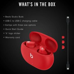 Beats studio buds, red