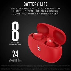 Beats studio buds, red