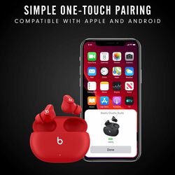 Beats studio buds, red