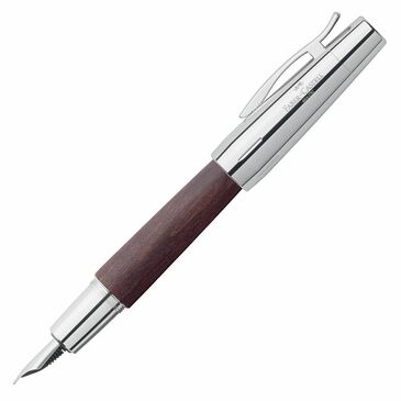 Fount pen e-motion wood/chrome dark br M