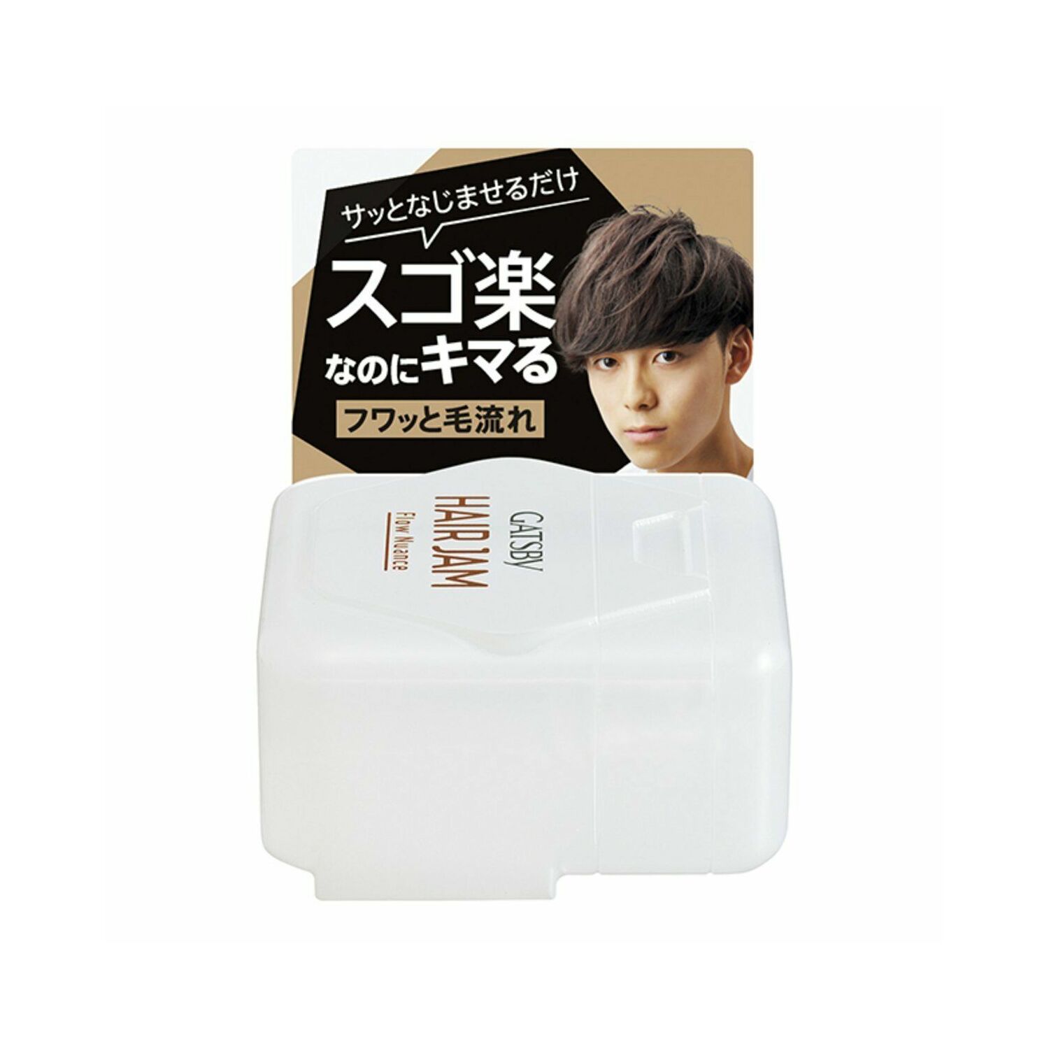 Gatsby Hair jam Flow Nuance зөөлөн вакс цагаан мини 30мл