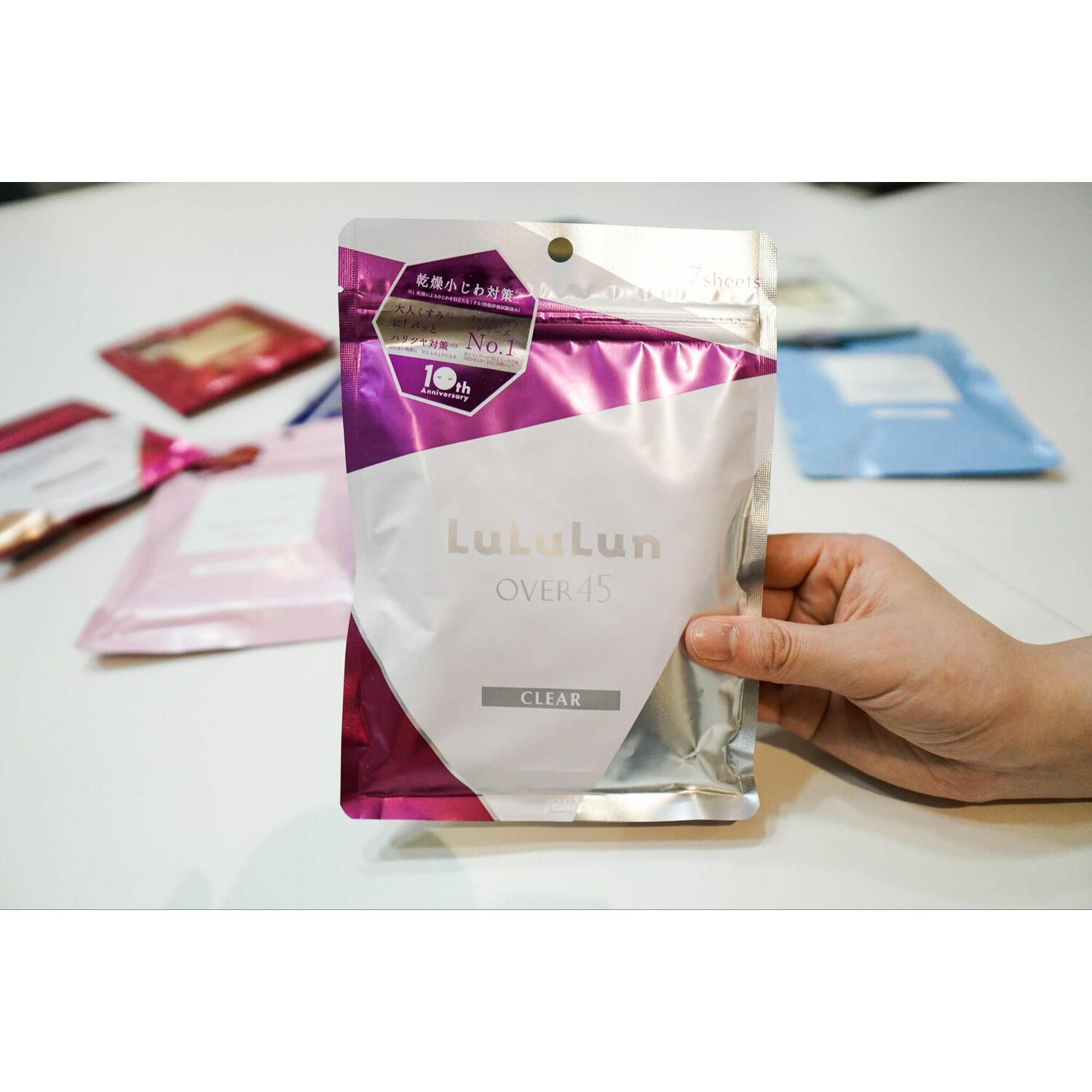 LuLuLun Over 45 үрчлээний эсрэг чангалах, цайруулах маск 7ш