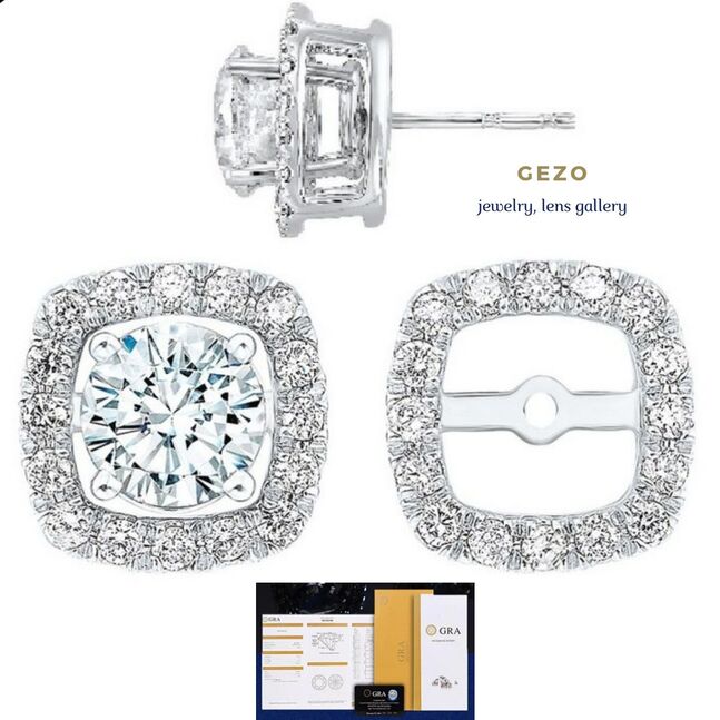 Алмаазан ээмэг (moissanite daimond)