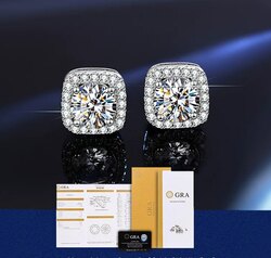Алмаазан ээмэг (moissanite daimond)