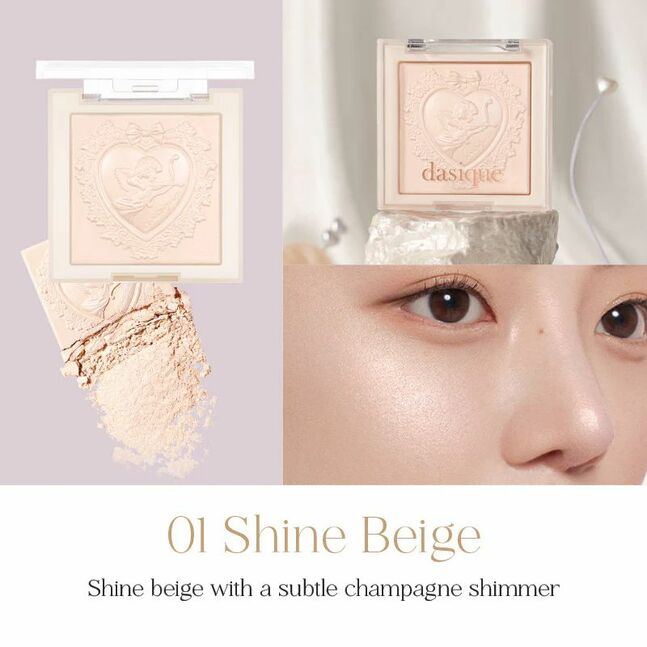 DASIQUE Luxe Glow Highlighter 01.Shine beige