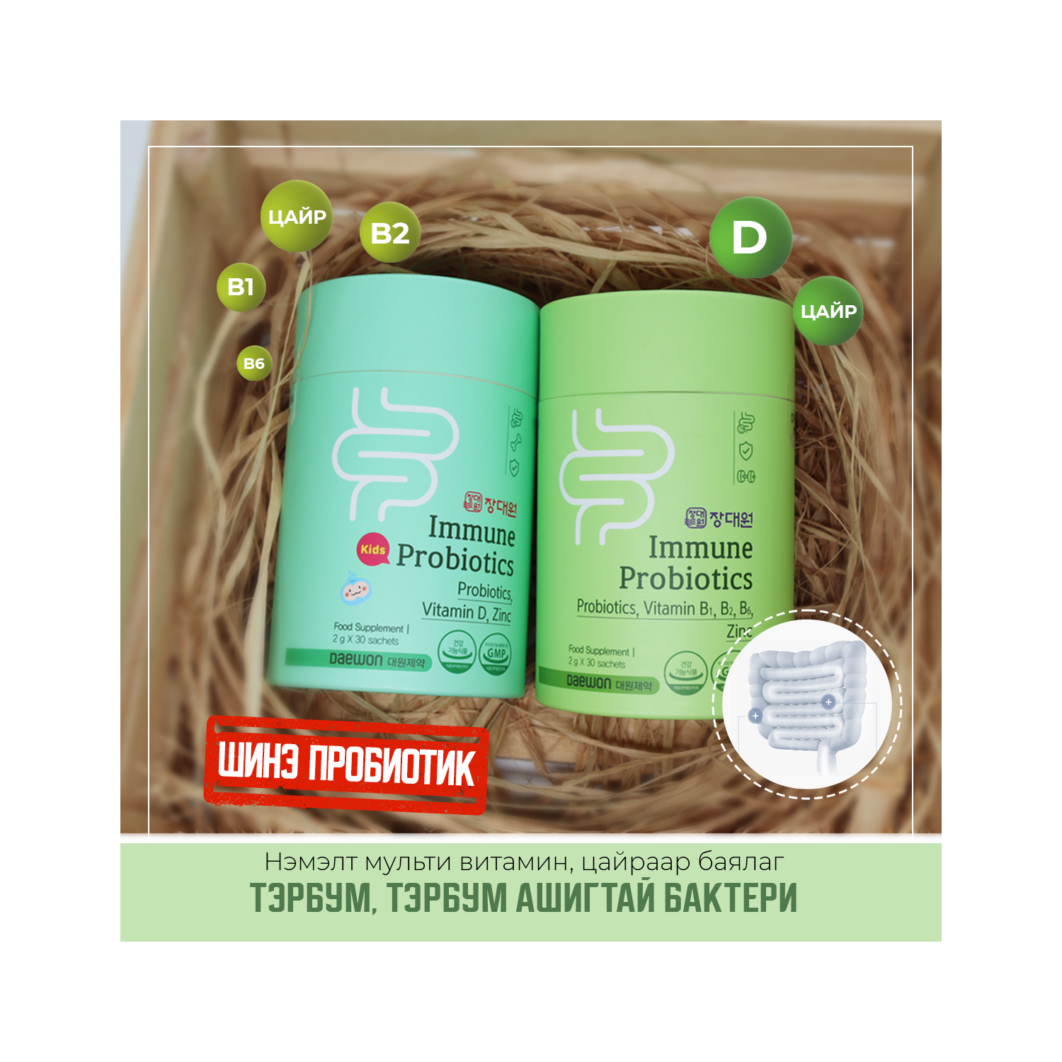 DAEWON Иммун пробиотик том хүн №30/Immune №30