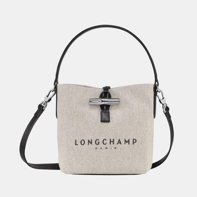 Longchamp essential xs bucket bag (canvas)