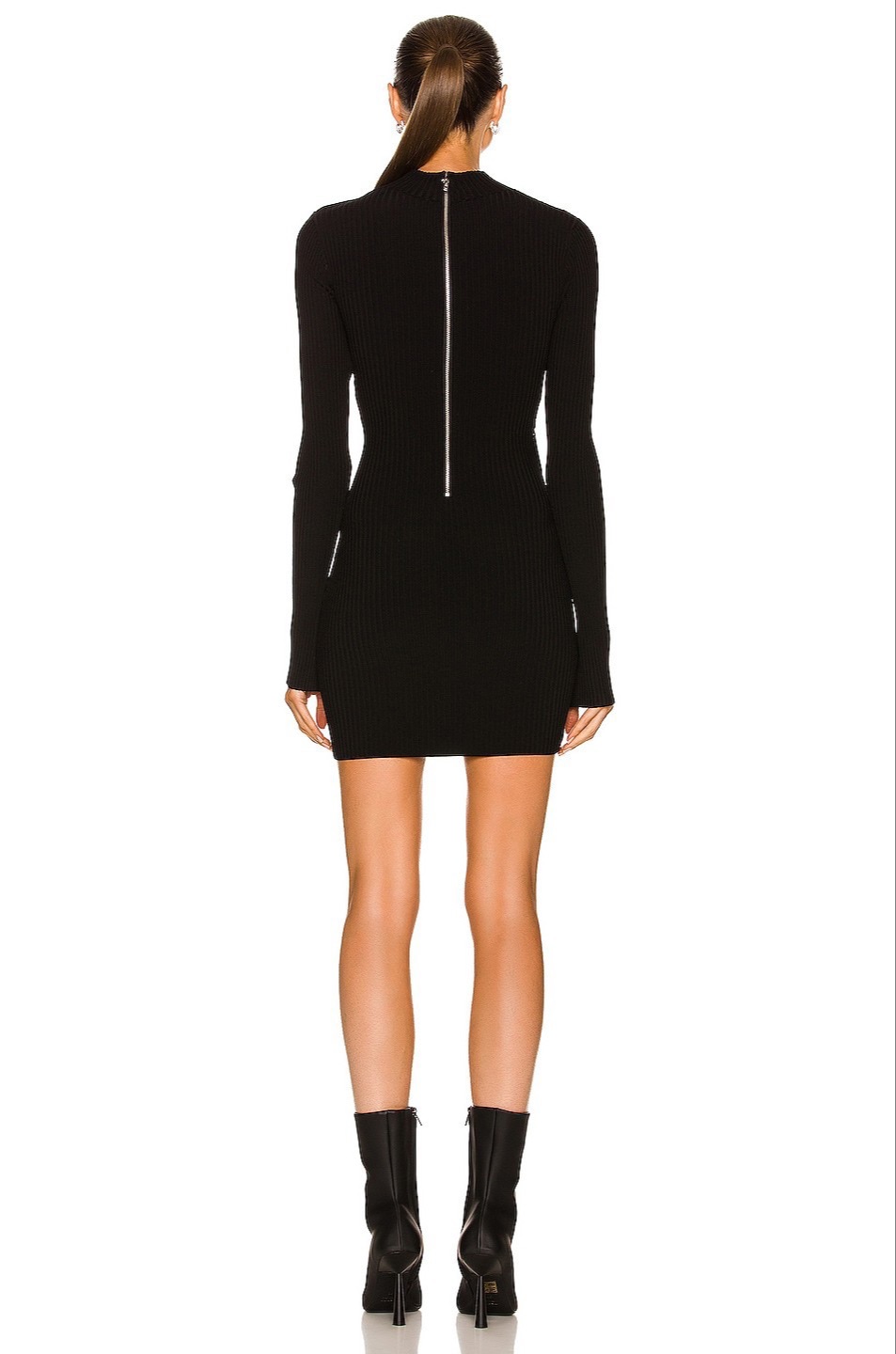 Black cut out mini dress