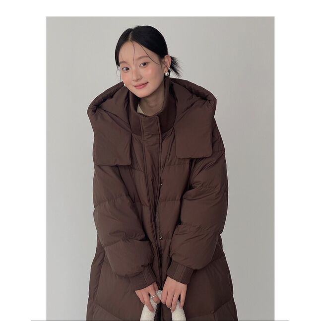 Winter long puffer jacket